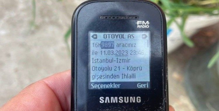 (Özel) Şaka gibi...Yıllardır evinin önünde duran 47 yıllık traktörüne otoyol cezası geldi
