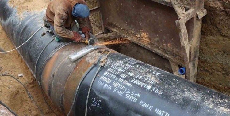 Başkan Tutuk, içme suyu ana ishale hattı yapım çalışmalarını inceledi