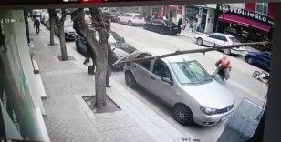 (ÖZEL) Motosikletini çalan hırsızı üstüne atlayarak yakaladı
