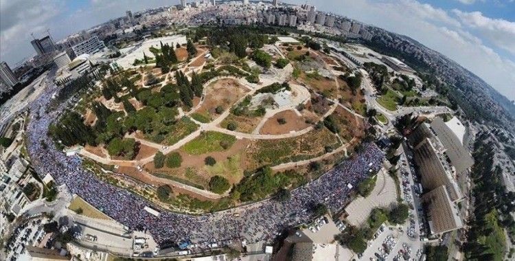 İsrail'de tartışmalı yargı reformuna karşı düzenlenen gösterilerin odak noktası Meclis oldu