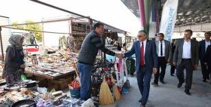 Çamyuva kapalı pazar yeri dualarla açıldı
