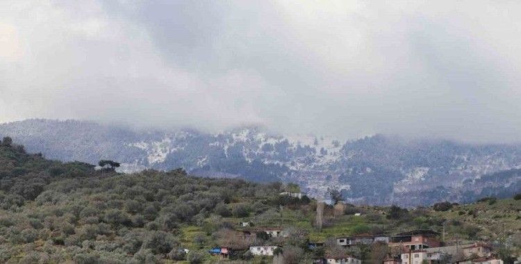 Aydın dağları beyaza büründü
