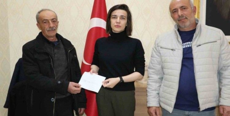 Taht köyünden deprem bölgesine nakdi yardım
