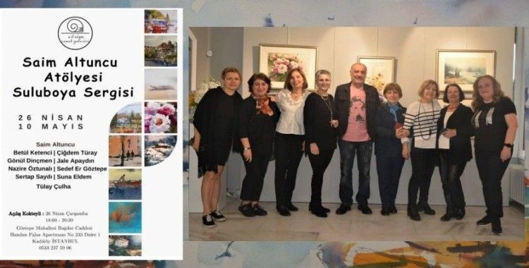 Saim Altuncu Atölyesi Sulu Boya Sergisi açıldı