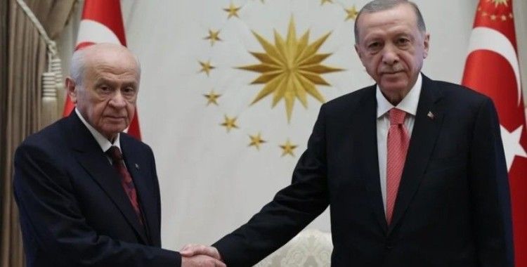 Cumhurbaşkanı Erdoğan, MHP Genel Başkanı Bahçeli'yi kabul etti