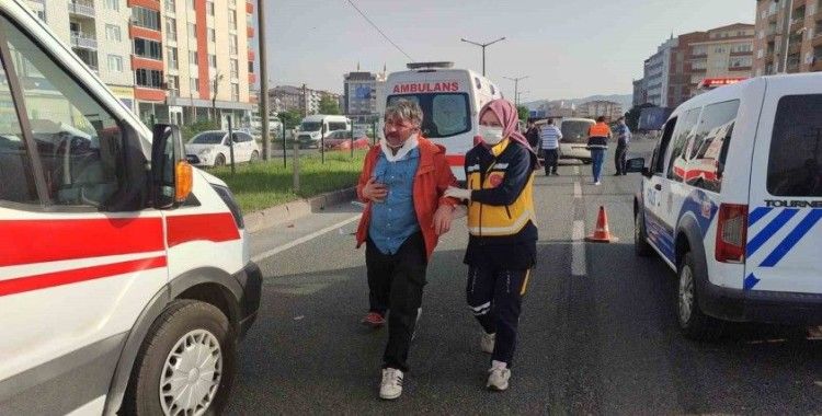 Yol verme tartışması kazayla sonuçlandı: 3 yaralı
