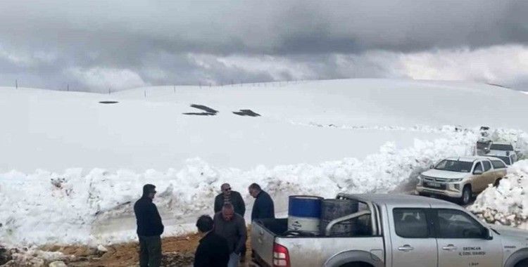 Erzincan’da mayıs ayında karla mücadele
