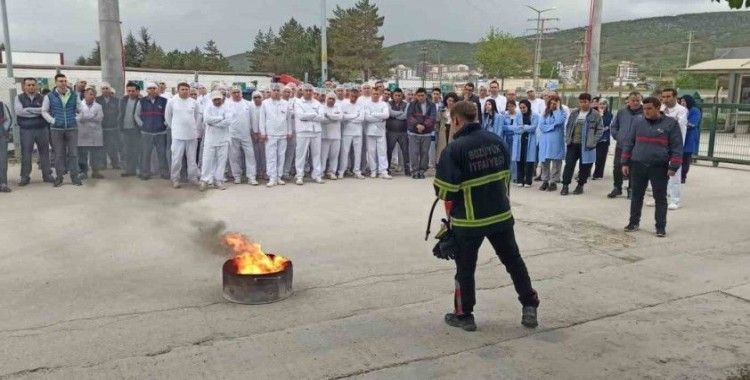 İtfaiyeden yangın eğitimi
