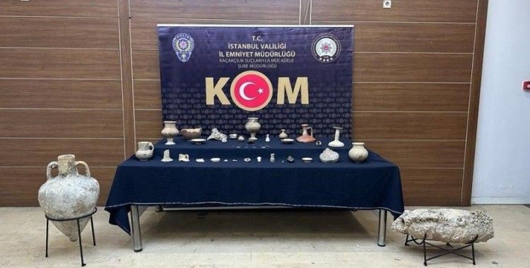 İstanbul’da 82 adet tarihi eser ele geçirildi
