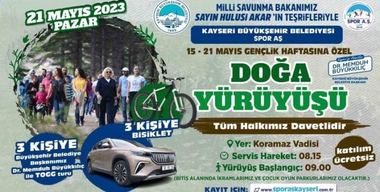 Genç dostu Büyükşehir’den Gençlik Haftası’na özel ‘doğa yürüyüşü’

