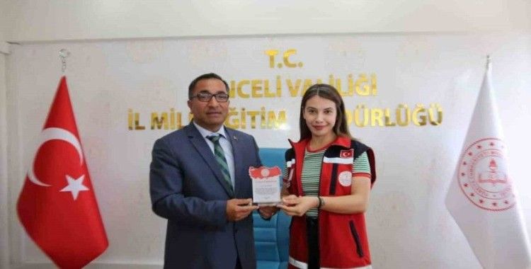Tunceli MEB AKUB ekibi ödüllendirildi