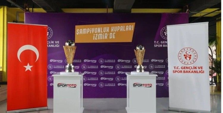 Spor Toto Süper Lig ve 1. Lig şampiyonluk kupaları tanıtıldı