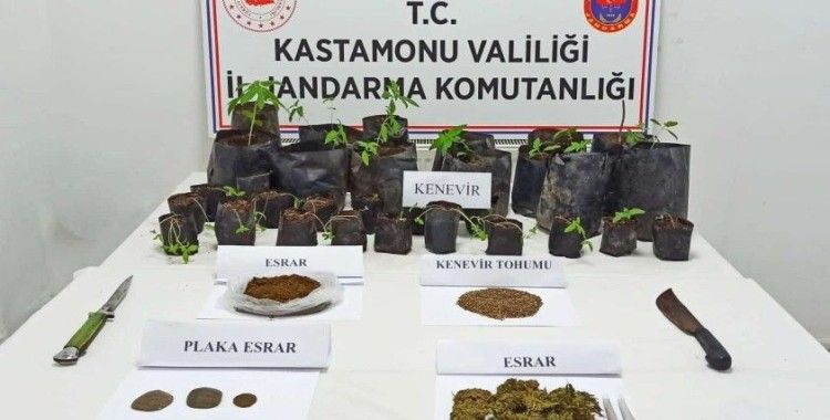 Esrarla yakalanan şahıs gözaltına alındı
