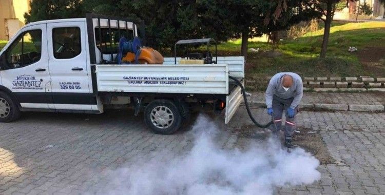 Gaziantep’te haşere ile mücadele
