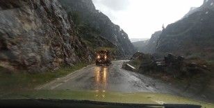 Kemaliye'de sağanak ve dolu yağışı etkili oldu