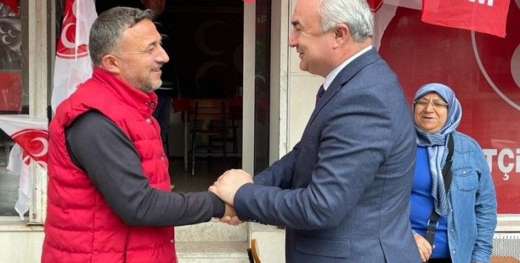 Yusuf Garip’ten MHP ilçe teşkilatlarına teşekkür ziyareti
