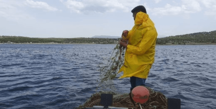 Konya'da 2 bin metre sahipsiz ağ ve elektroşok malzemeleri ele geçirildi