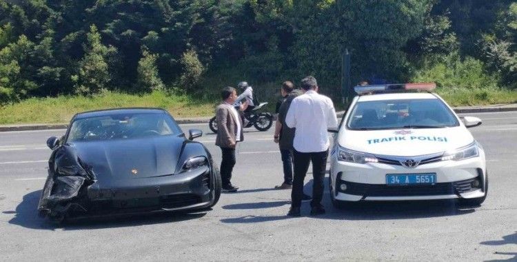 Sarıyer’de 8 milyon TL’lik araç kazaya karıştı: 1 yaralı
