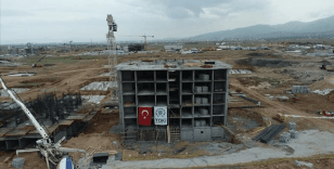 Malatya'da deprem konutlarının yapımı devam ediyor