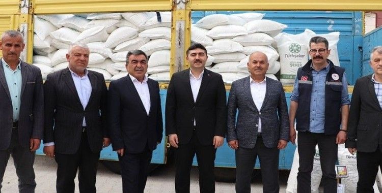 Sivas’ta depremzede arıcılara şeker desteği
