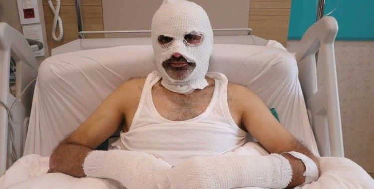 Grip yüzünden gaz kaçağını fark etmedi, ölümden döndü