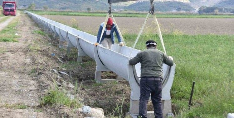 Yenipazar Dalama Sulaması’nda yenileme çalışmaları devam ediyor
