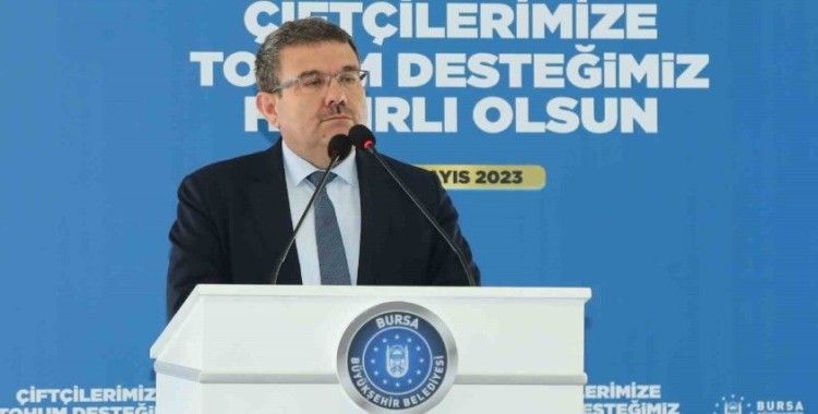 Büyükorhanlı çiftçiye silajlık mısır tohumu
