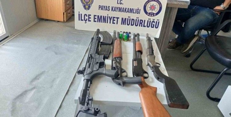Hatay’da 4 adet ruhsatsız tüfek ele geçirildi
