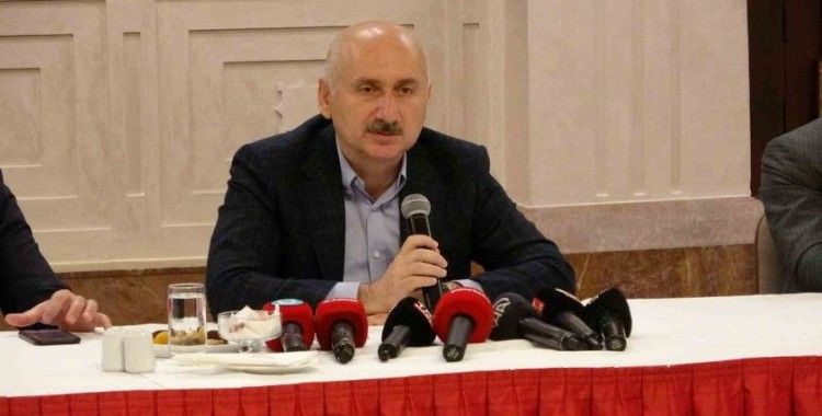 Bakan Karaismailoğlu:  “Şu anda devam eden tam 24 tane proje var”
