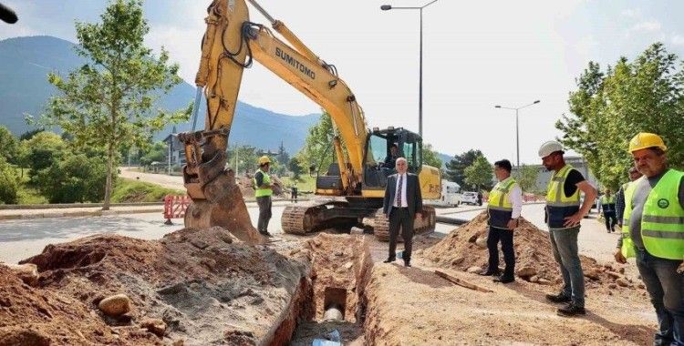 Akbaş Barajı’ndan getirilen su Göveçlik’e ulaştırılıyor
