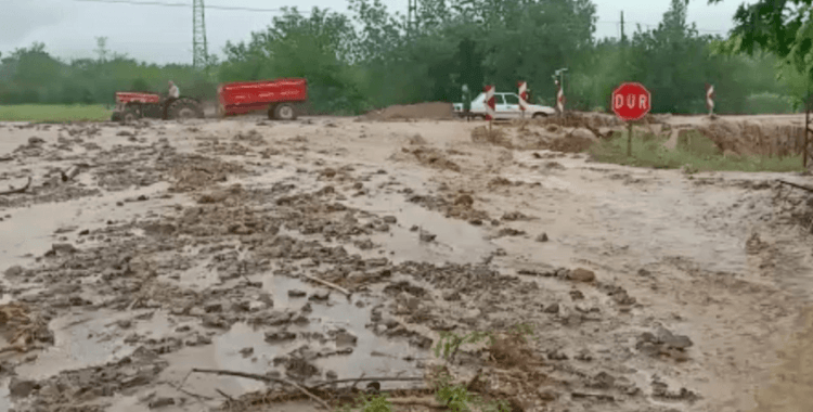 Bilecik'te sağanak tarım arazilerini vurdu