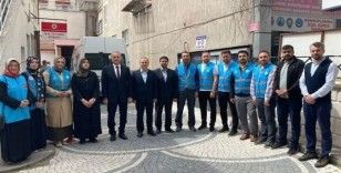 Müftülükte oluşturulan gönüllü ekip deprem bölgesine gönderildi
