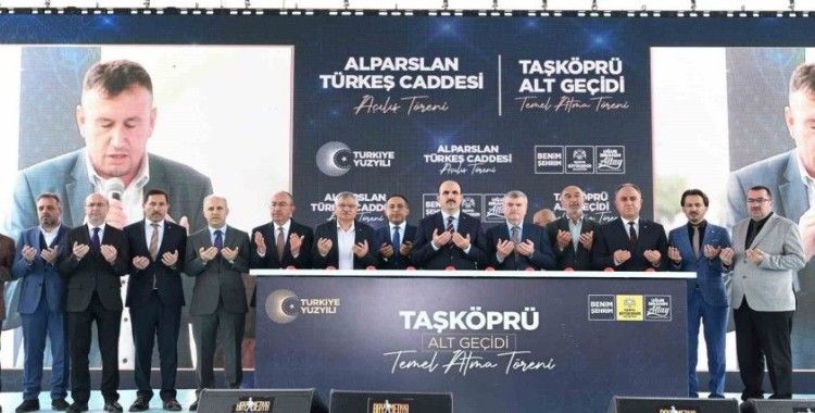 Alparslan Türkeş Caddesi açıldı, Taşköprü Alt Geçidi’nin temeli atıldı
