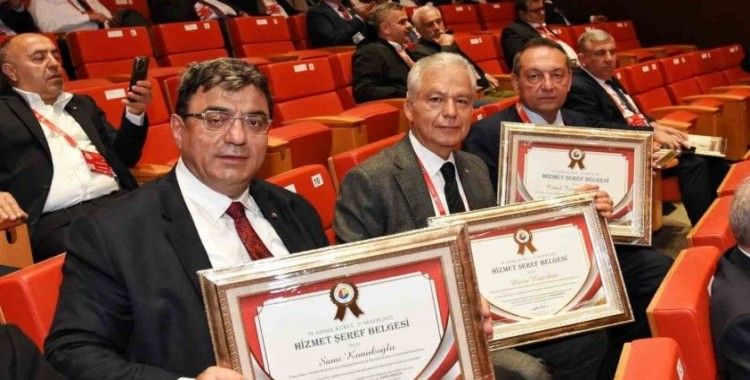 GSO TOBB delegelerine hizmet şeref belgesi verildi
