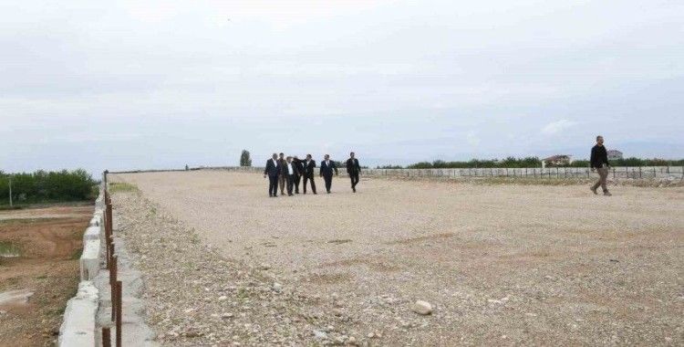 Başkan Gürkan Kuzey Kuşak yolunda inceleme bulundu
