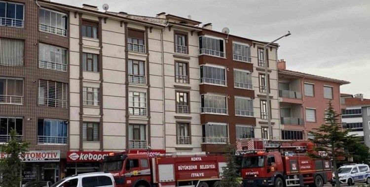 Konya’da baca yangını büyümeden söndürüldü
