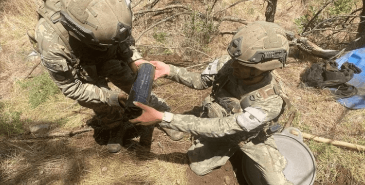 Pençe-Kilit Operasyonu bölgesinde terör örgütüne ait mühimmat ele geçirildi