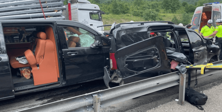 Anadolu Otoyolu'nda trafik kazası: 2 ölü, 2 yaralı