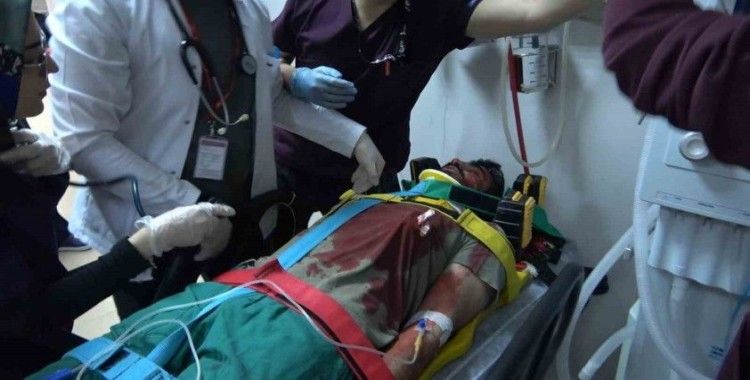 Gümüşhane Devlet Hastanesi’nde yapılan tatbikat gerçeği aratmadı