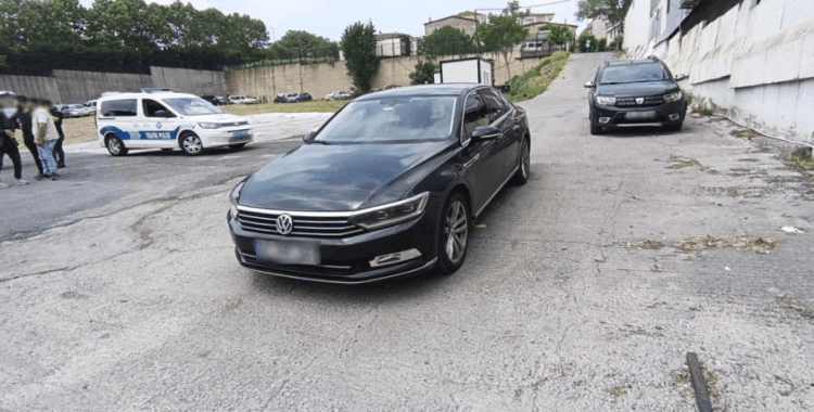 Makas atan sürücüye ceza