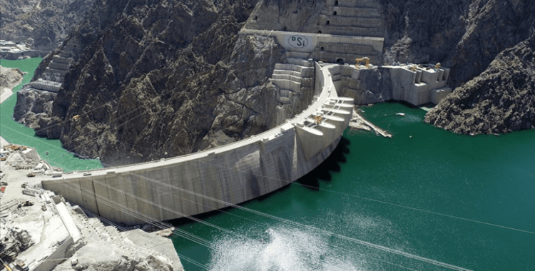 Yusufeli Barajı'nda su yüksekliği 161 metreyi geçti