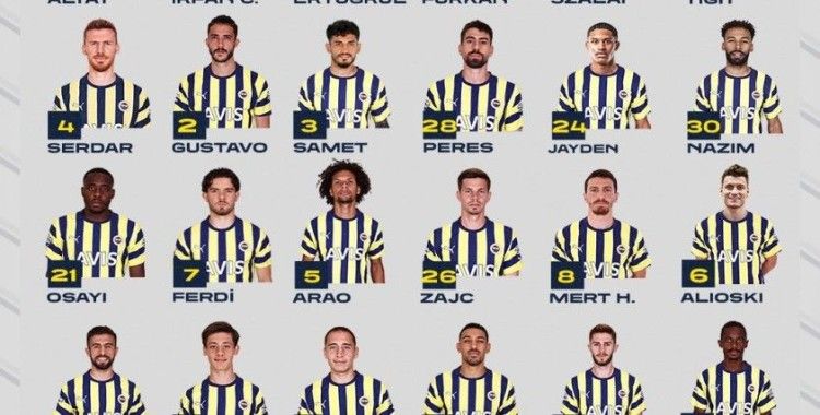 Fenerbahçe’nin, Başakşehir maçı kamp kadrosu belli oldu
