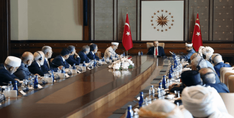 Cumhurbaşkanı Erdoğan Müslüman Alimler Heyeti'ni kabul etti