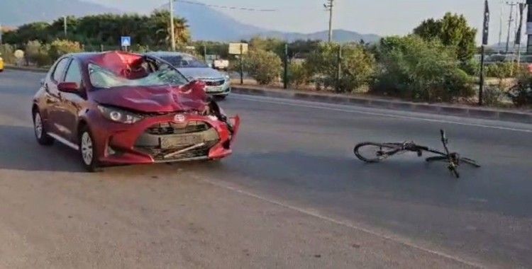 Fethiye’de otomobilin çarptığı bisikletli kadın öldü