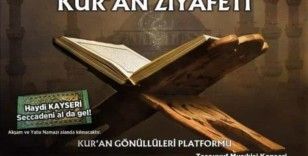 Kur’an Gönüllüleri Platformu’ndan Kur’an ziyafeti
