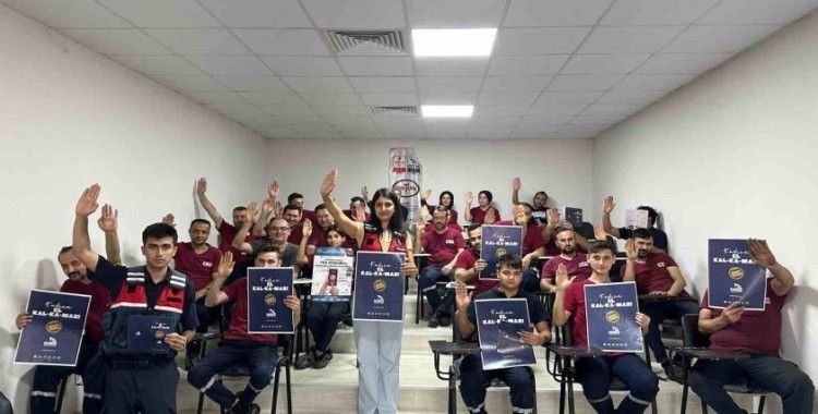 "Kadına El Kalkamaz" dediler fabrika çalışanlarını bilinçlendirdiler
