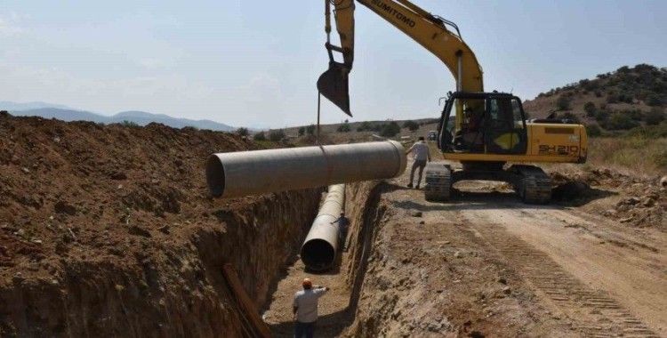 Çine’de sulama boruları yer altına indi
