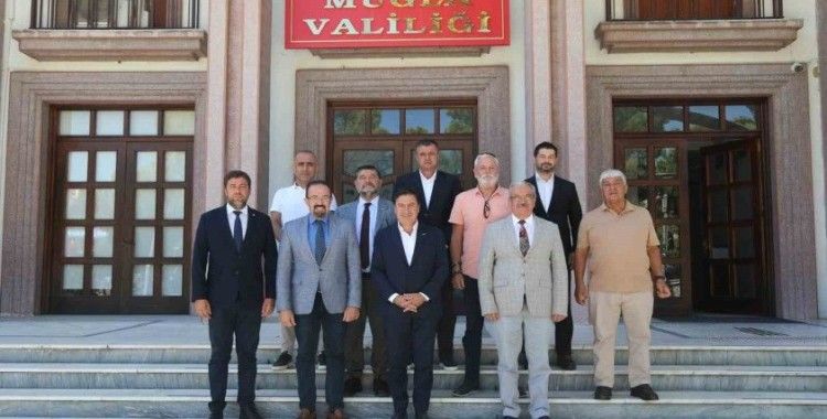 Muğla Valisi Akbıyık, Bodrum’dan gelen heyet ile görüştü
