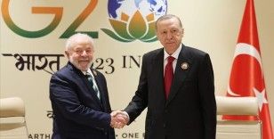 Cumhurbaşkanı Erdoğan, Brezilya Devlet Başkanı Lula da Silva ile görüştü
