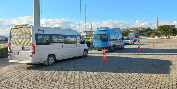 Çanakkale’de okul servis araçlarına denetim
